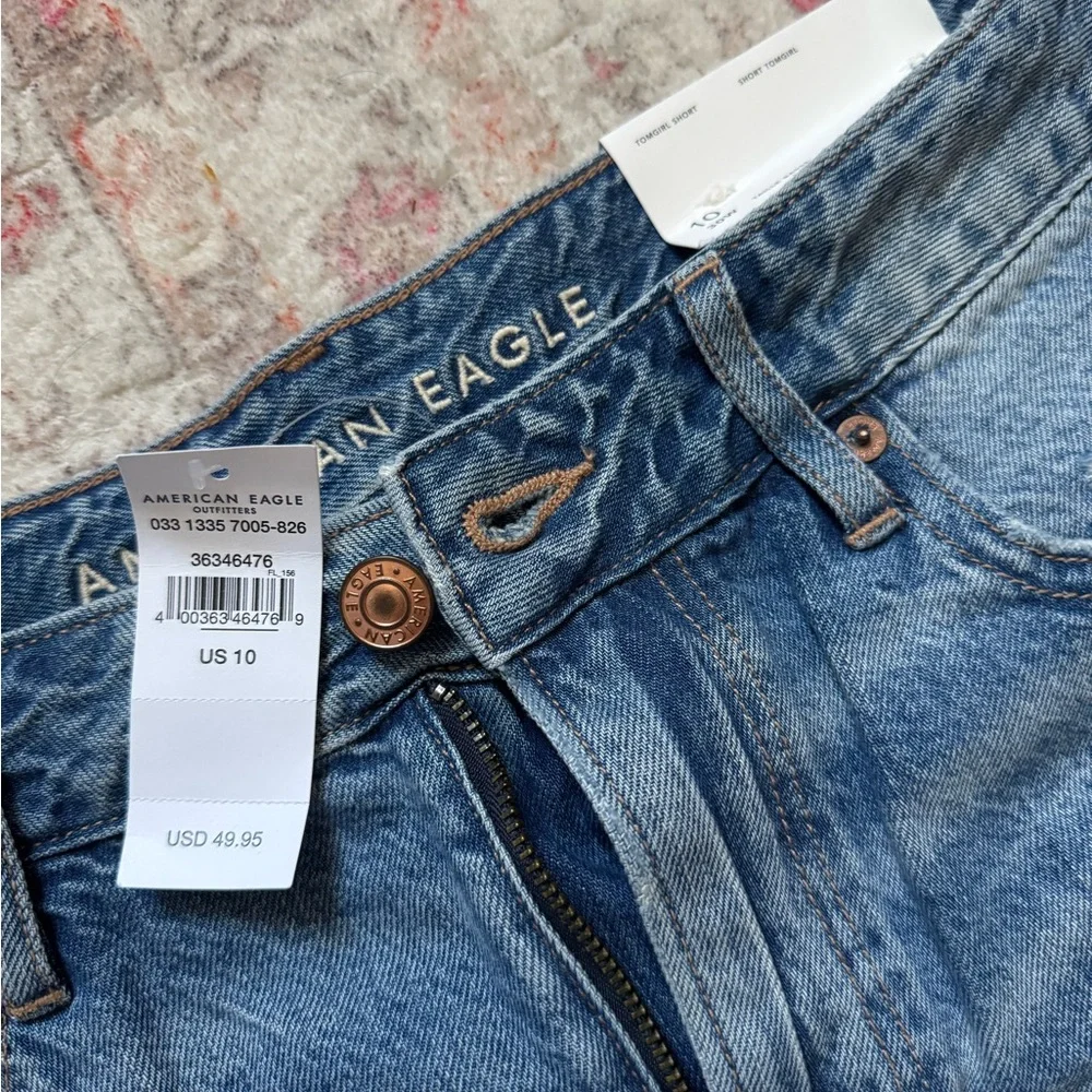 American Eagle Women's Distressed Tomgirl Shorts - Picture 4 of 4